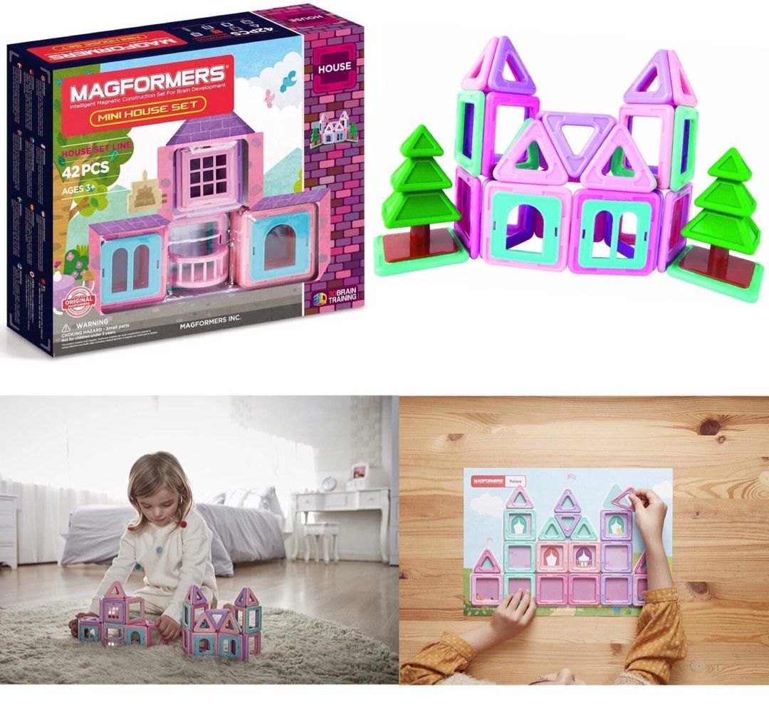Authentic] Magformers Educational Geometric shapes Magnetic tiles