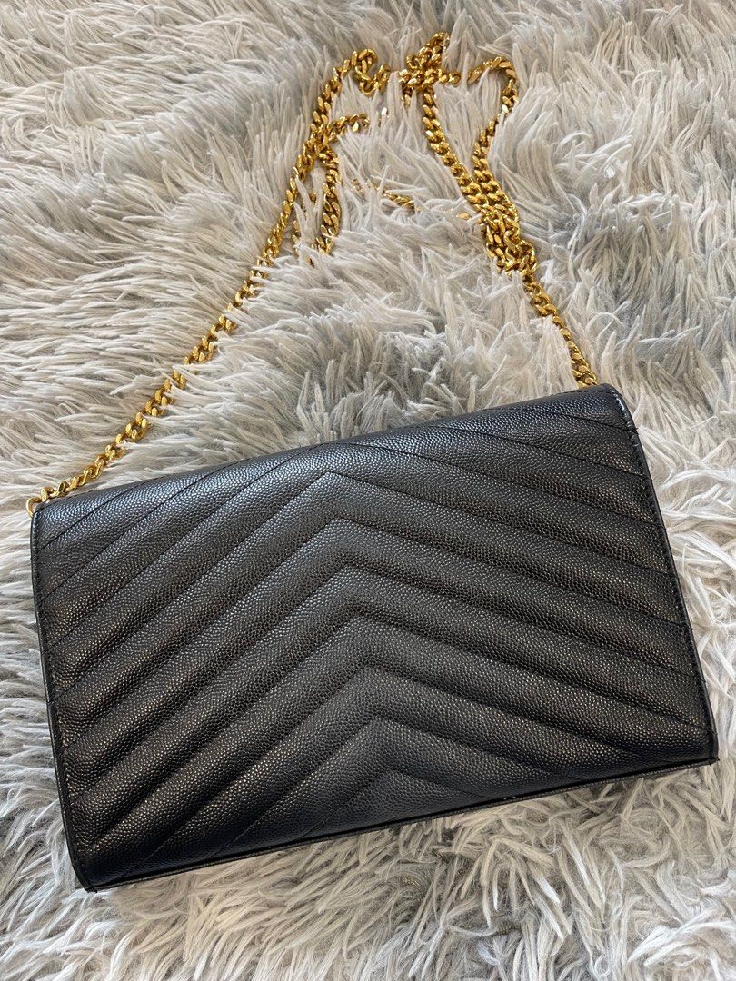 Authentic YSL Wallet On Chain, Luxury, Bags & Wallets on Carousell
