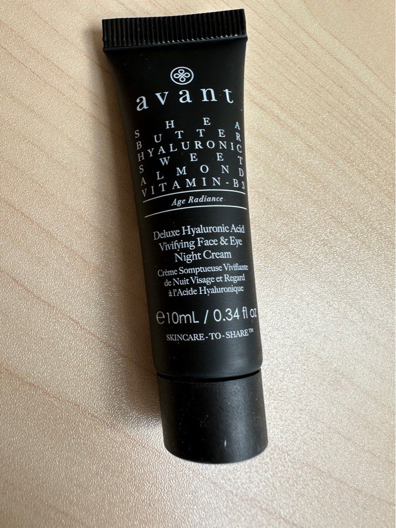 Avant Deluxe Hyaluronic Acid Vivifying Face & Eye Night Cream 10ml