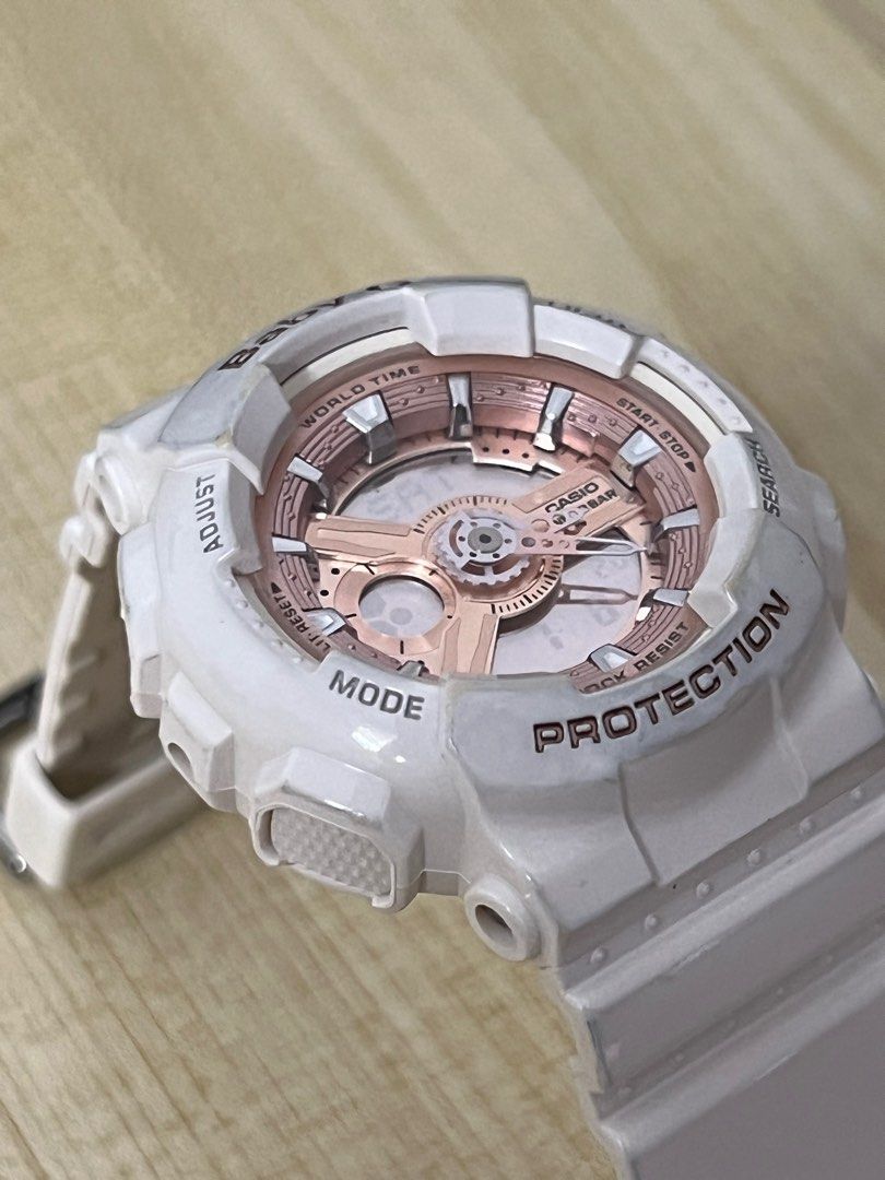 Baby G BA110 7A1 White Rose Women s Fashion Watches