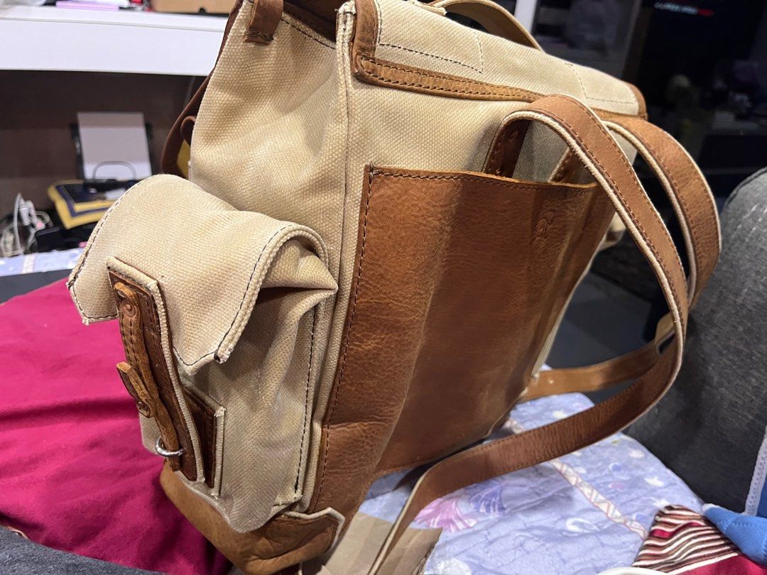 Saddleback canvas backpack deals