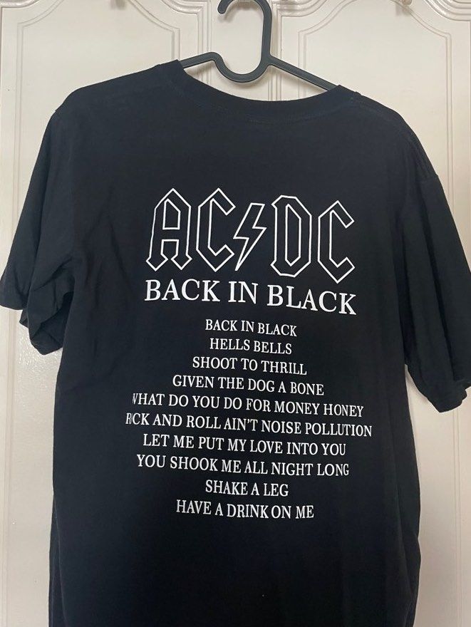 Band Shirts ( ACDC&METALLICA), Men's Fashion, Tops & Sets, Tshirts
