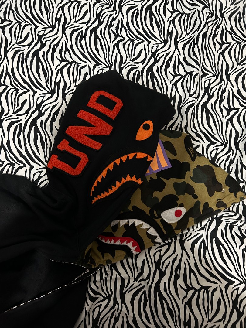 Bape x undefeated double shark sales