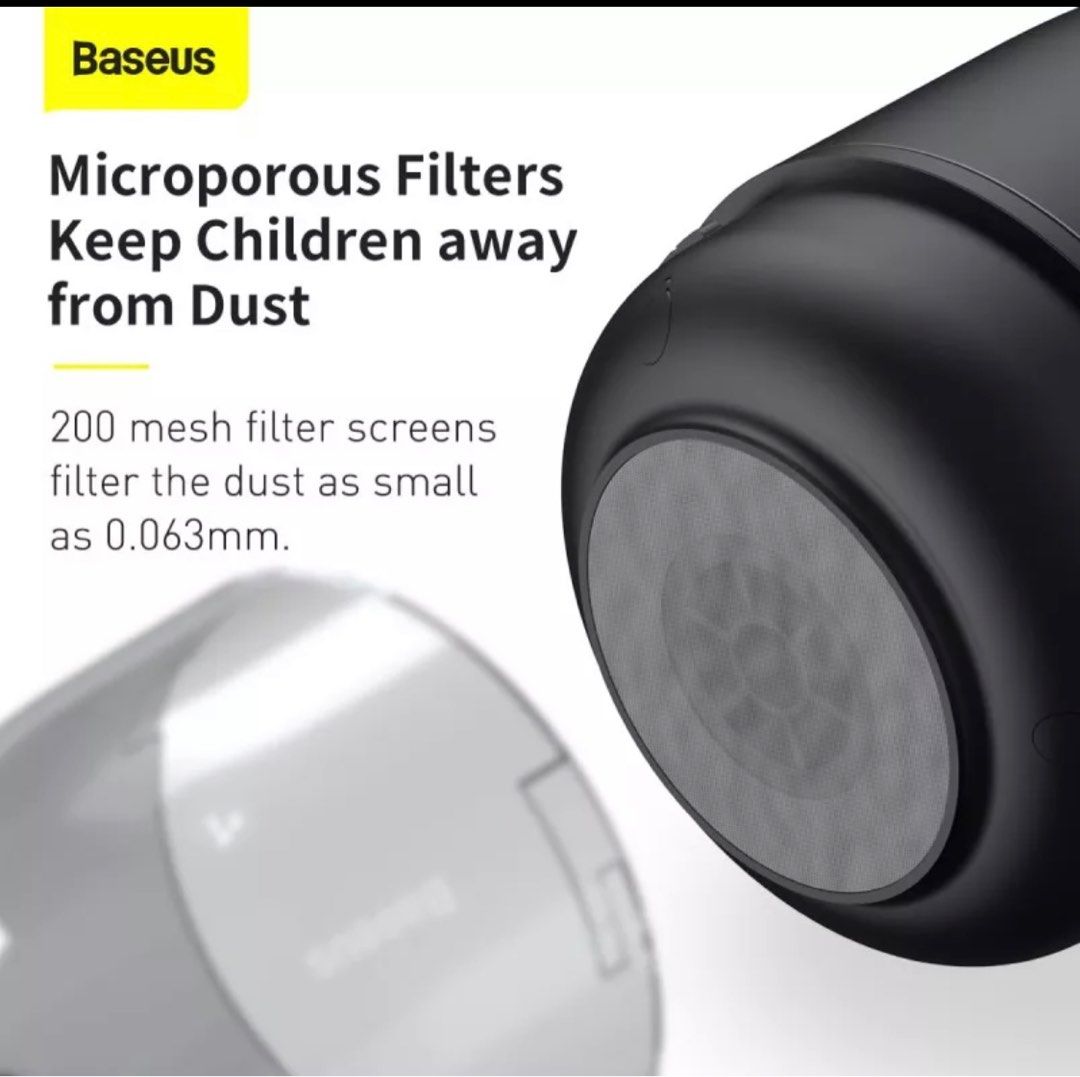 Baseus rechargeable mini vacuum, Computers & Tech, Parts & Accessories ...