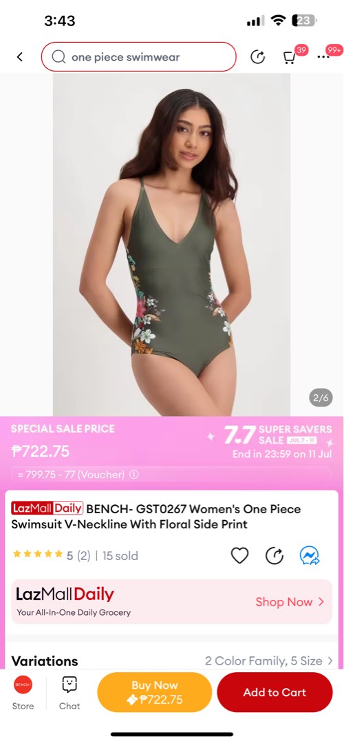 BENCH SWIMSUIT, Women's Fashion, Swimwear, Bikinis & Swimsuits on Carousell