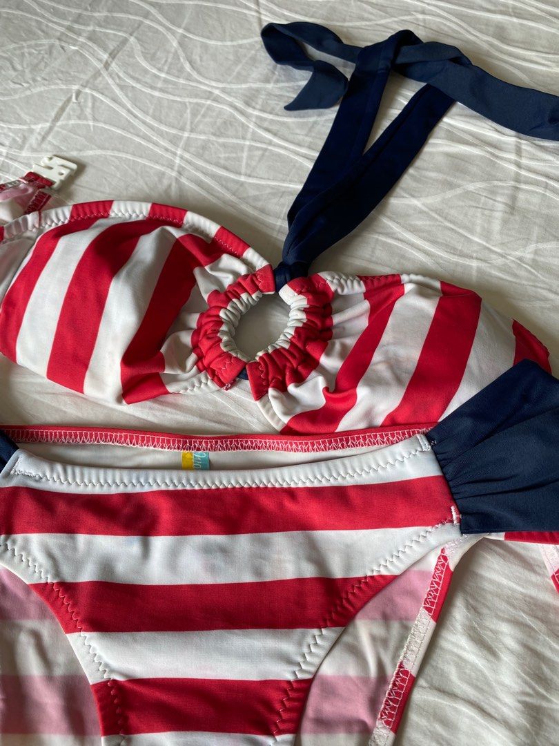 Bikini Nautical (Category: Bikinis & Swimsuits) located in Quezon City. Submitted by inxshop (Listing ID 1241813510, Image 2). Description: Not sure about the brand Nautical look Size is small but will best fit petite frames.