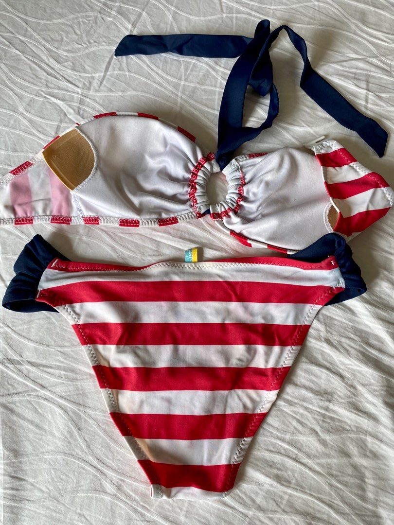 Bikini Nautical (Category: Bikinis & Swimsuits) located in Quezon City. Submitted by inxshop (Listing ID 1241813510, Image 3). Description: Not sure about the brand Nautical look Size is small but will best fit petite frames.