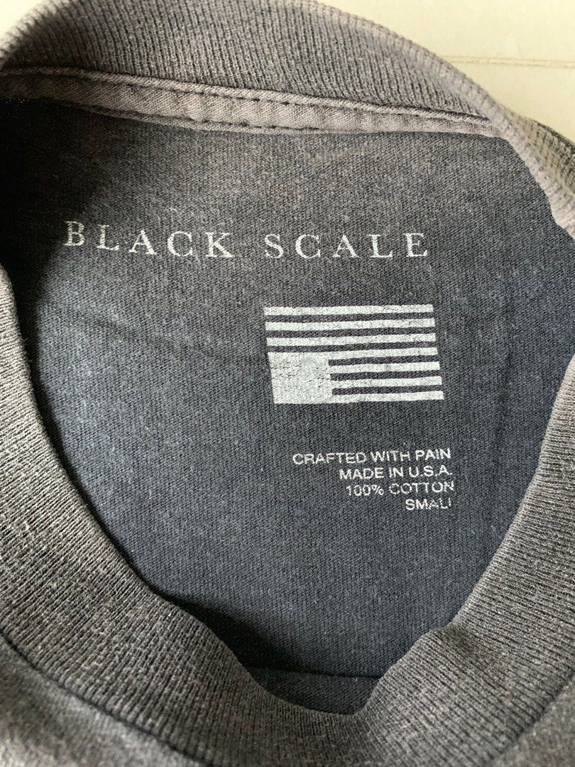 Black Scale Mens The Scvle Logo LS Graphic T-Shirt, Black, Medium