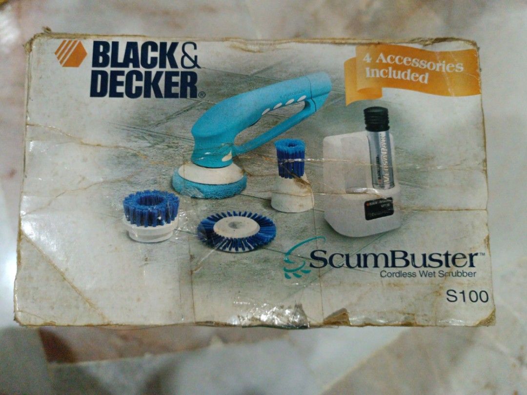 Black & Decker Scumbuster Cordless Wet Scrubber S100 - Excellent Condition