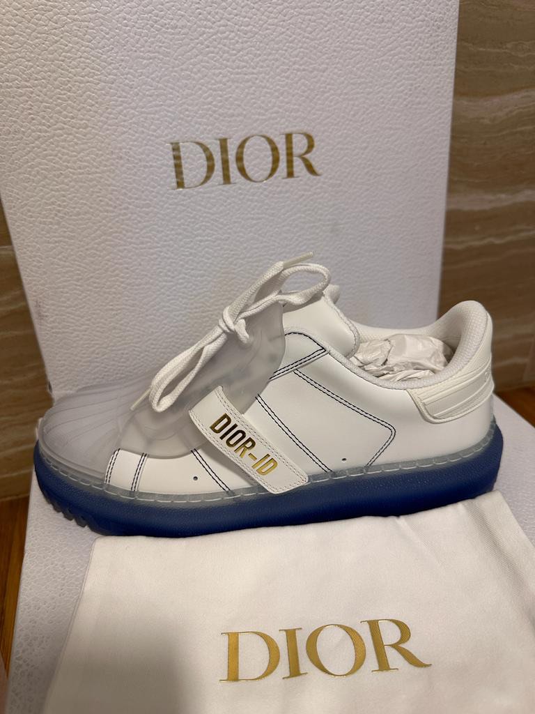 Dior top sneakers blanche