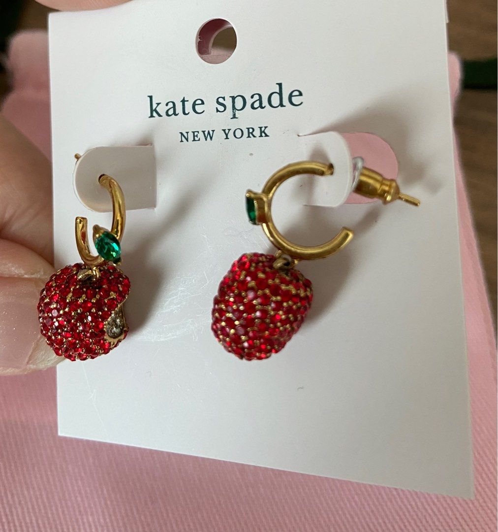 BN Kate spade apple earrings Women s Fashion Jewelry