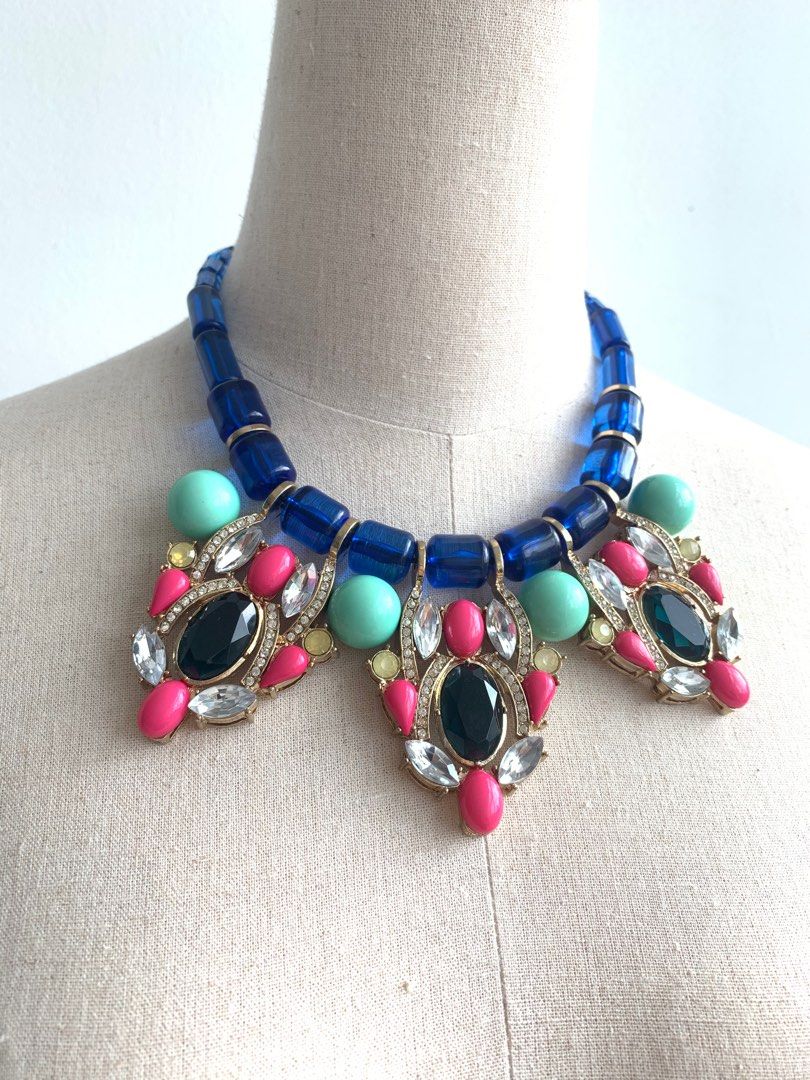 Diamante statement hotsell necklace