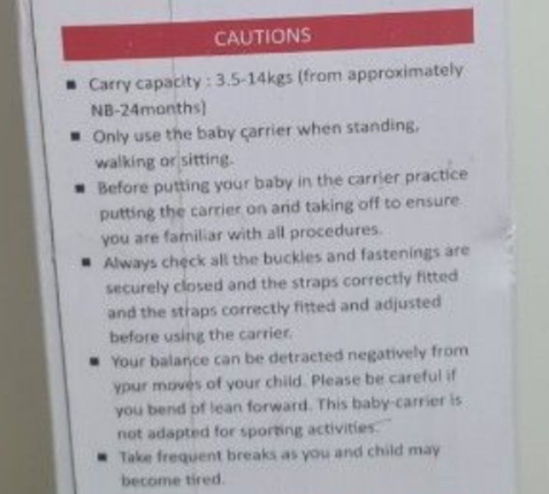 Brand new Apruva Baby Soft Carrier, Babies & Kids, Going Out, Carriers