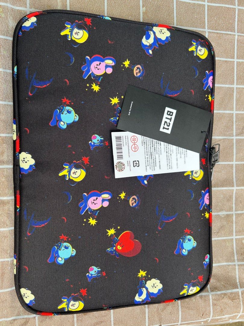 BTS BT21 Space Squad laptop sleeve 13” (Category: Laptop Bags & Sleeves) located in Quezon City. Submitted by docbebang (Listing ID 1241756507, Image 1). Description: BT21 Space Squad laptop sleeve 13” Payment thru gcash Shipping c/o buyer.