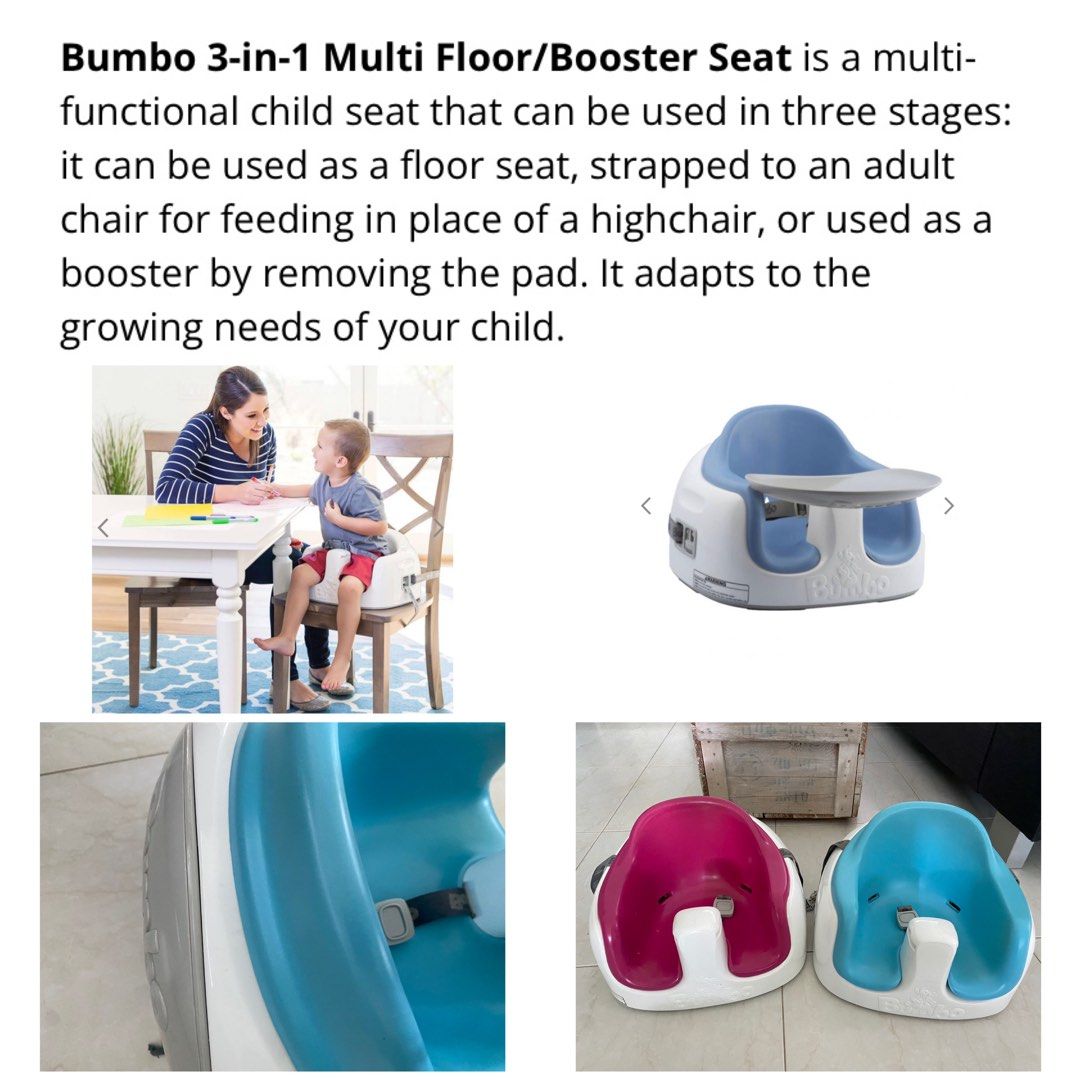 Bumbo 3 in 1 Booster Baby Seat feeding chair