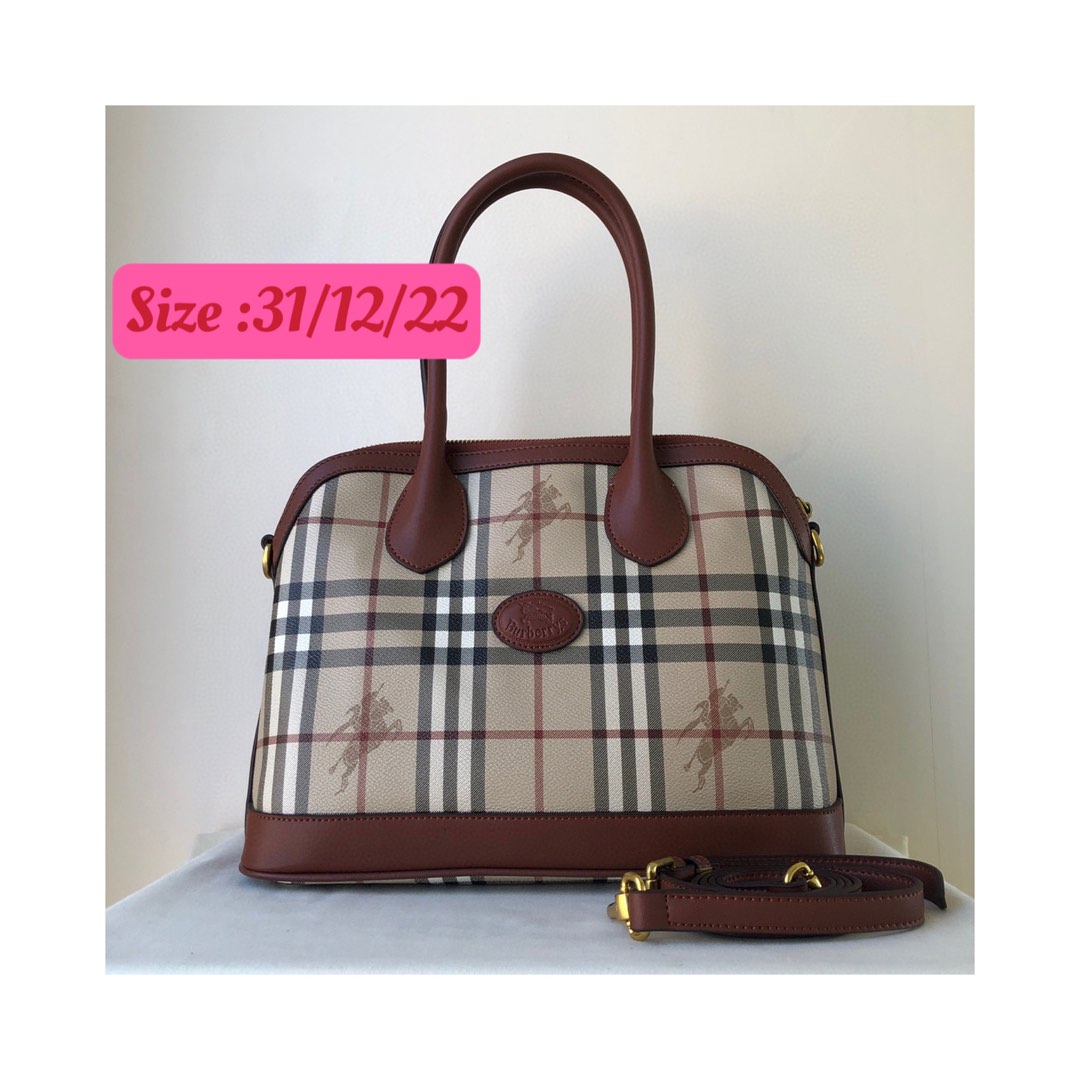 100% authentic Burberry alma style bag with dustbag, Women's Fashion, Bags  & Wallets, Purses & Pouches on Carousell