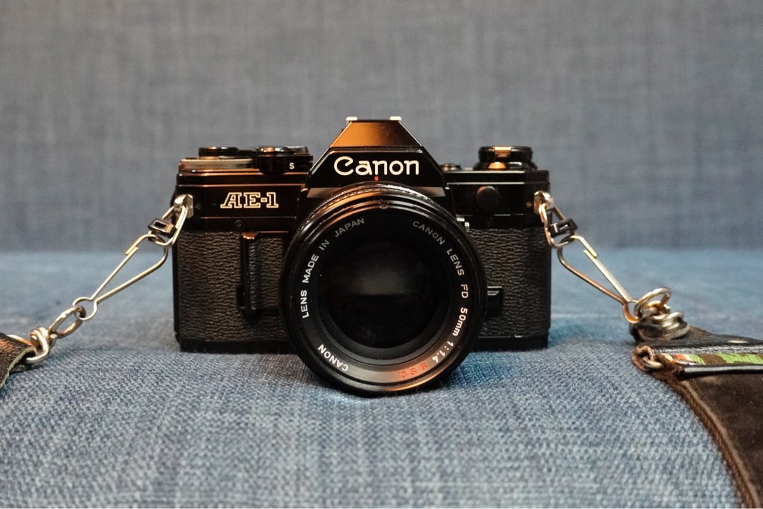 Canon AE1 film camera 50mm/f1.4, Photography, Cameras on Carousell
