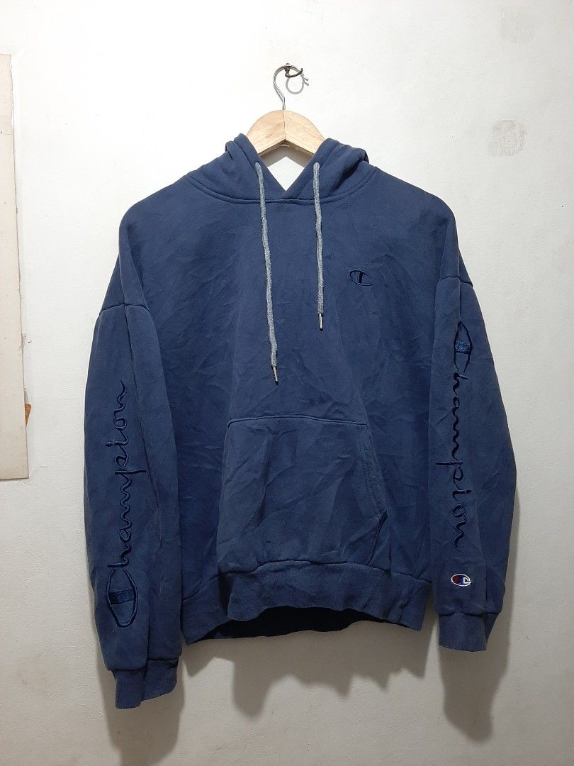Champion Hoodie Size large Men s Fashion Activewear on Carousell