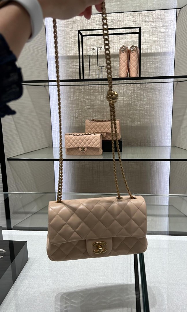 Chanel 23S Beige Mini Flap bag (NOT 23A), Luxury, Bags & Wallets on  Carousell