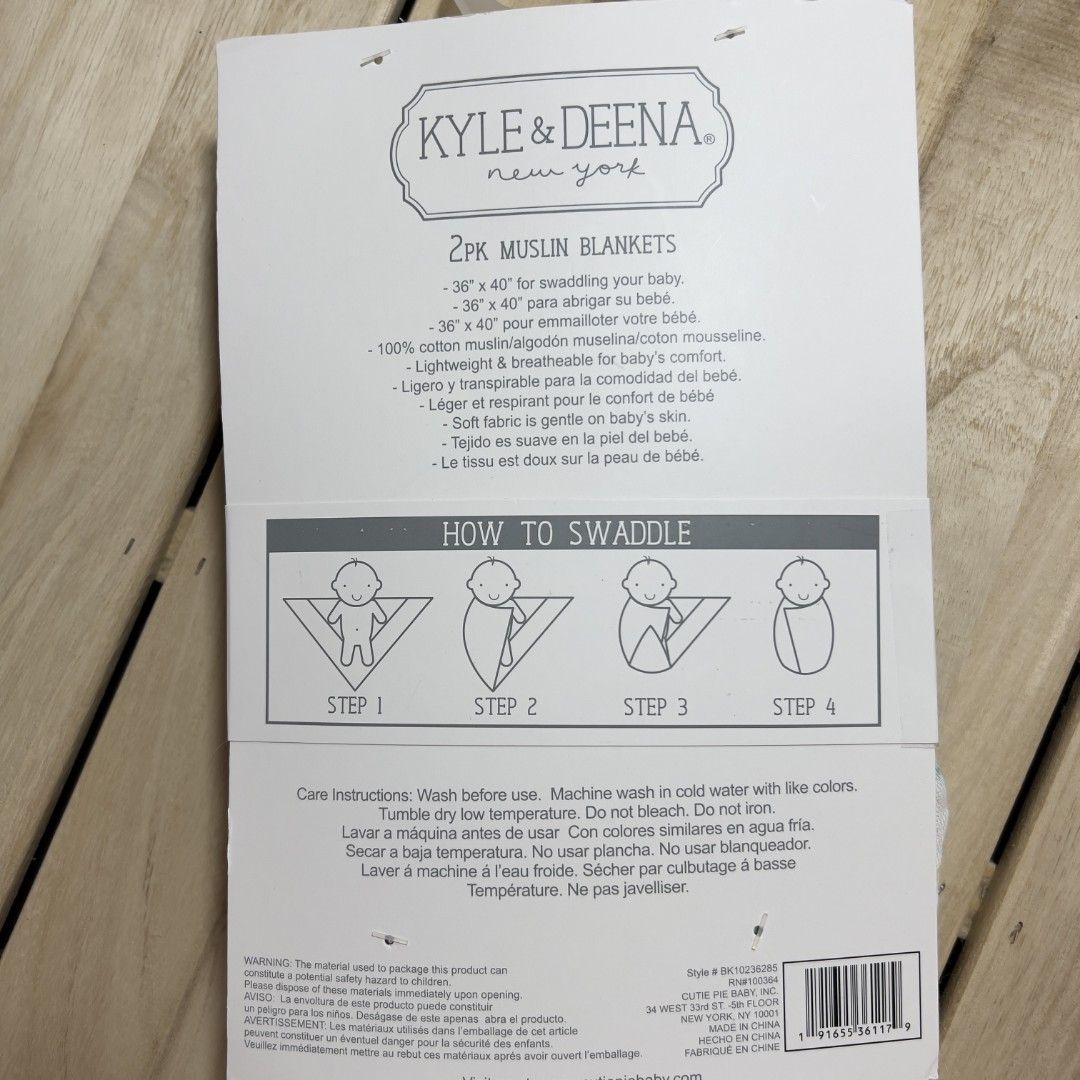 Kyle & deena deals muslin blanket