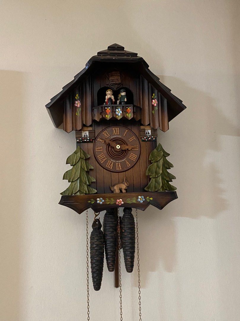 Classic Cuckoo Clock 1 day-movement Chalet Style by Anton Schneider ...