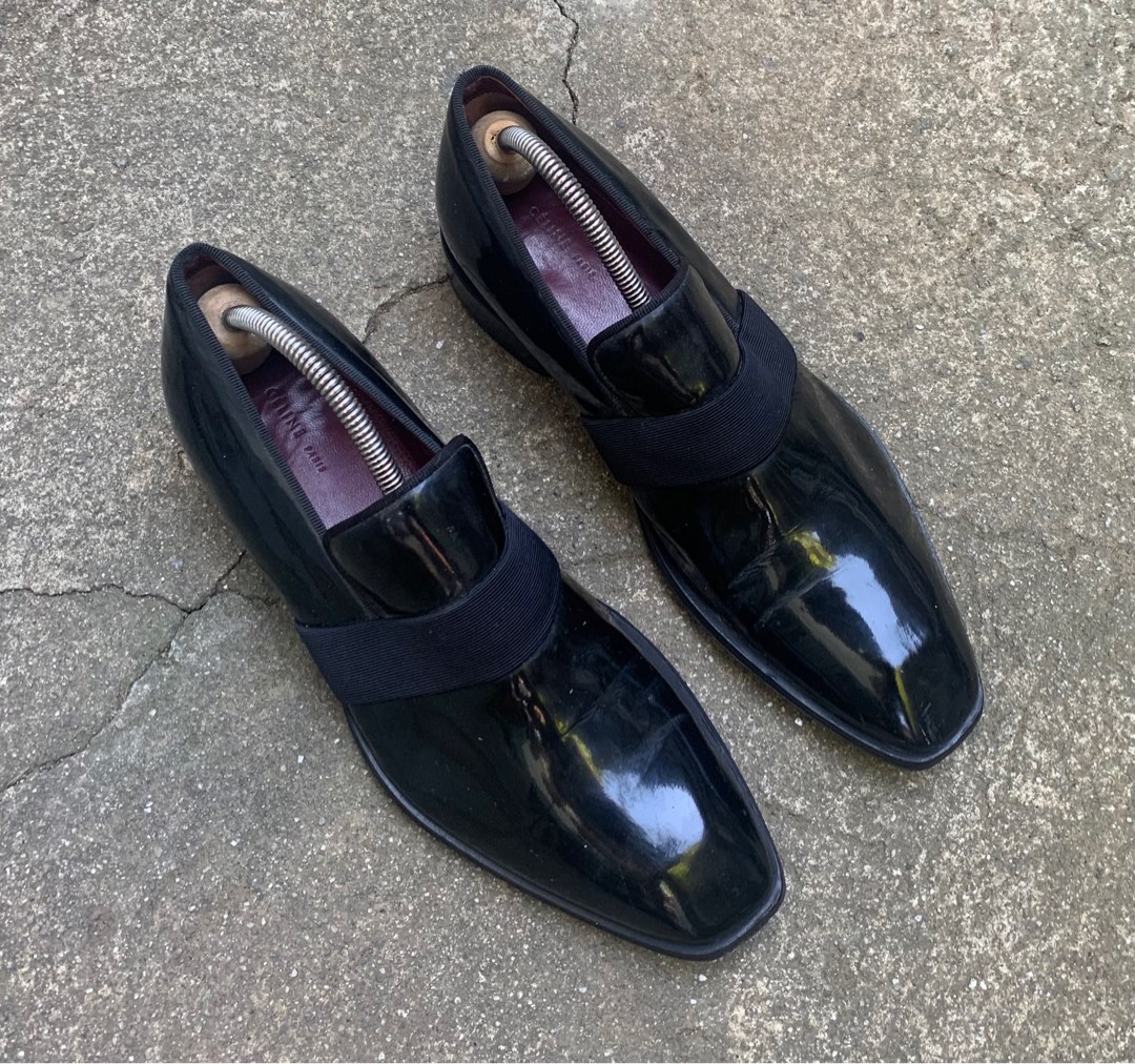 C LINE PHOEBE PHILO ERA PATENT LEATHER MOCASSINS