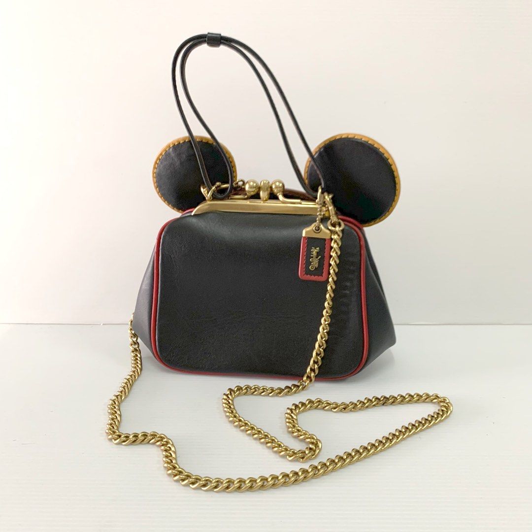 Disney x Coach x Keith Haring Mickey Mouse Kisslock Bag in Smooth