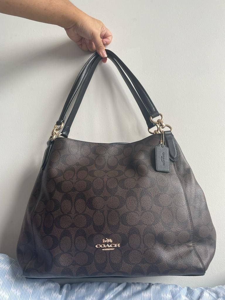 Coach hallie shoulder 2025 bag