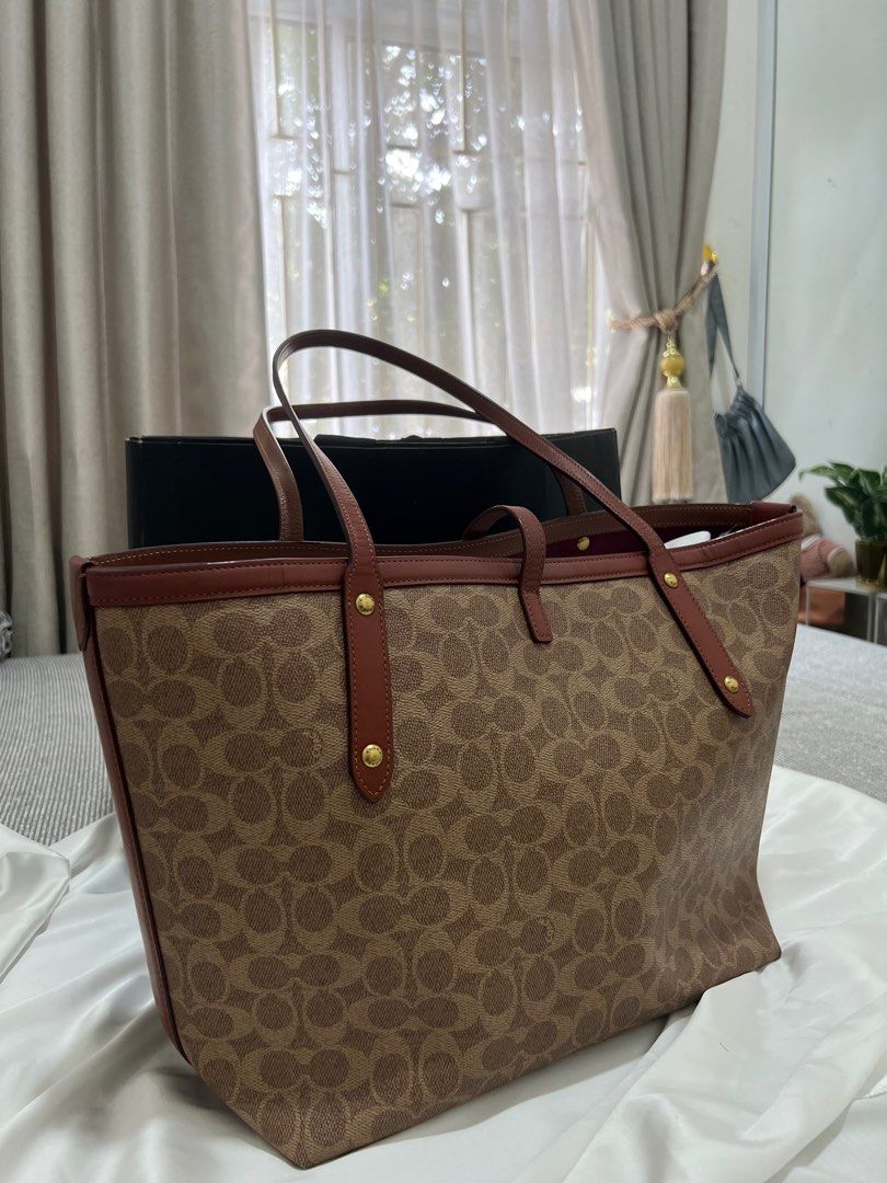Coach signature market tote bag coach butik