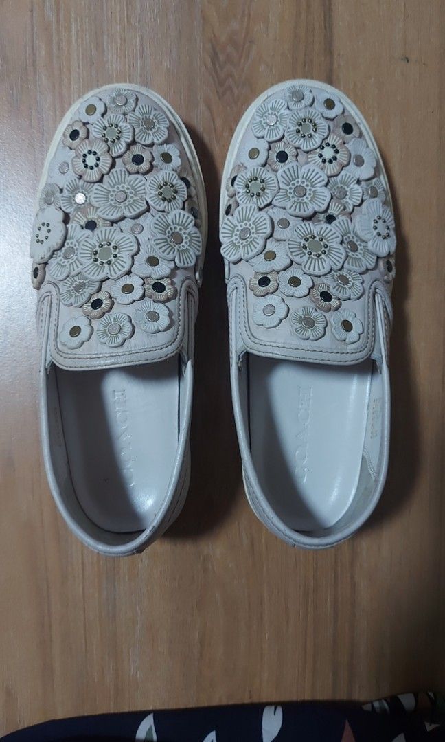 COACH Tea Rose Slip On Sneakers Women s Fashion Footwear