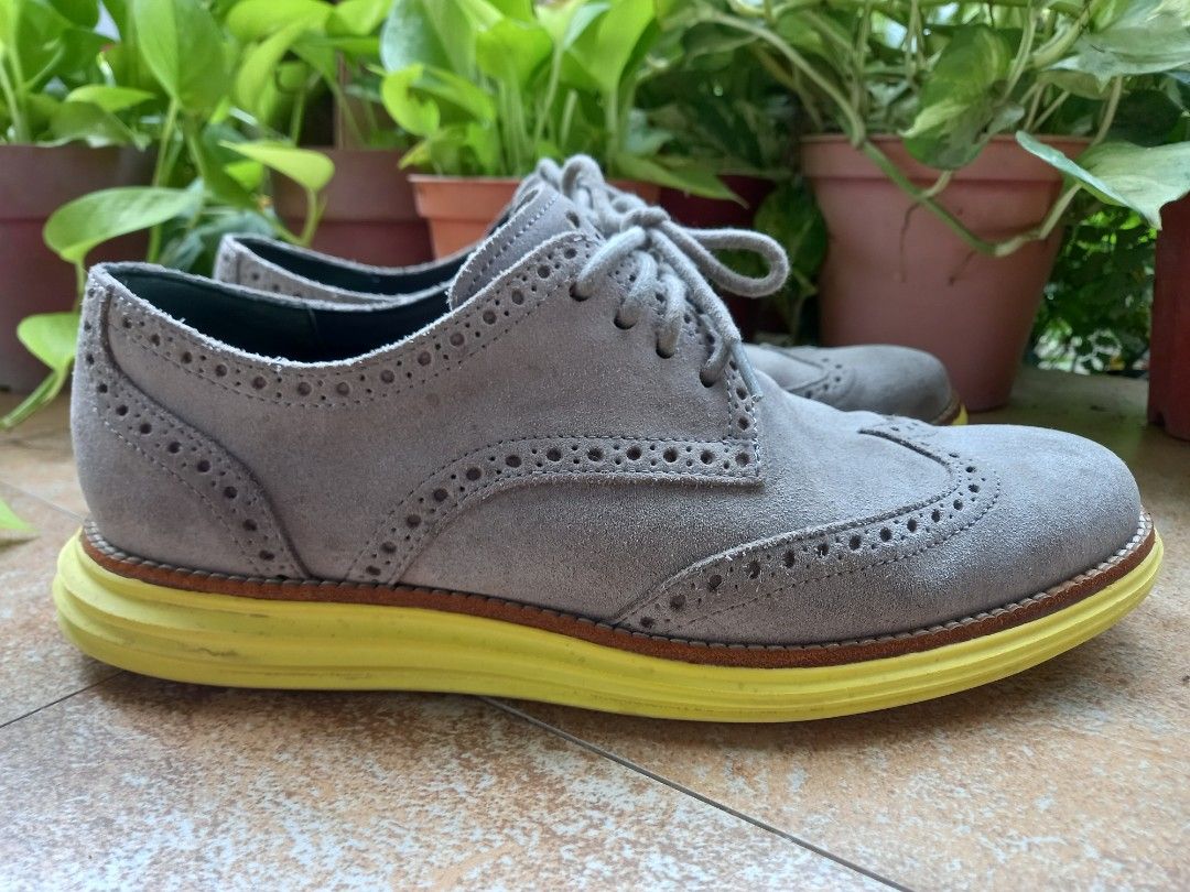 Cole haan lunargrand hot sale wingtip suede