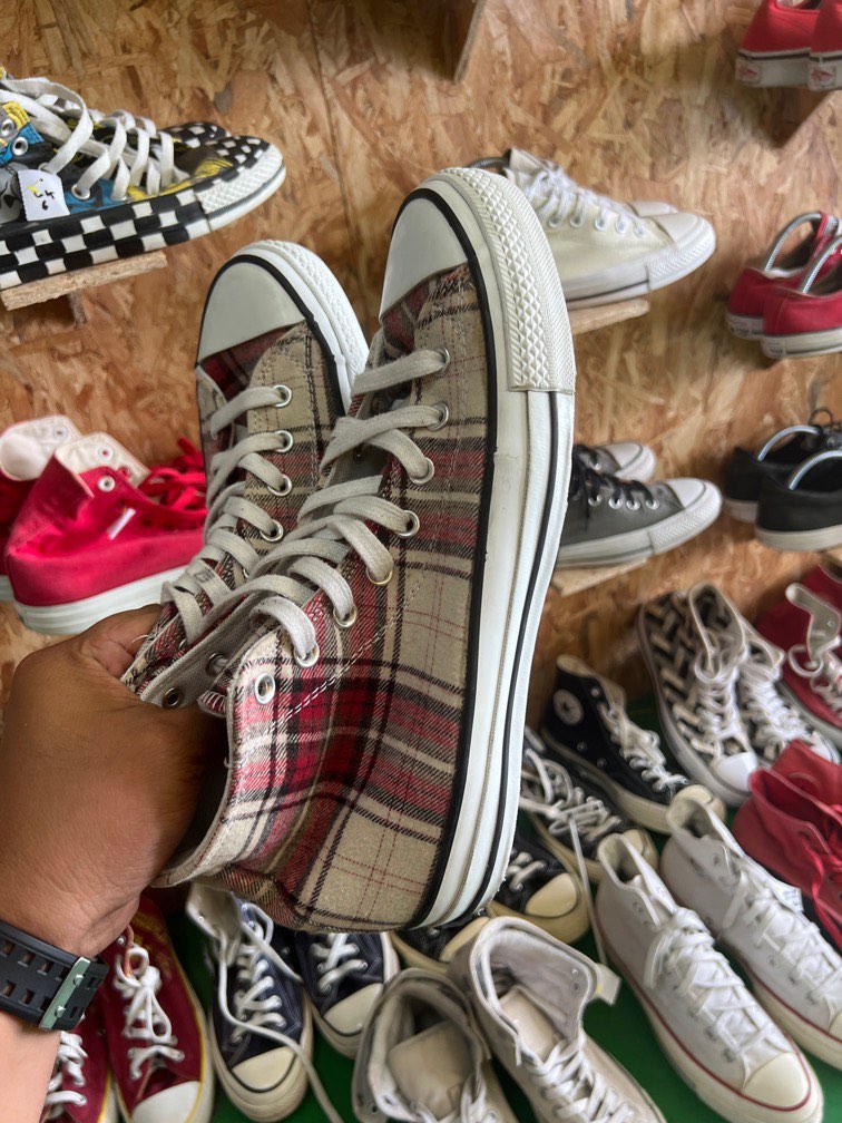 Converse on sale elevated plaid