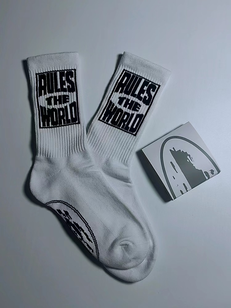 Corteiz Rules The World socks, Men's Fashion, Watches & Accessories