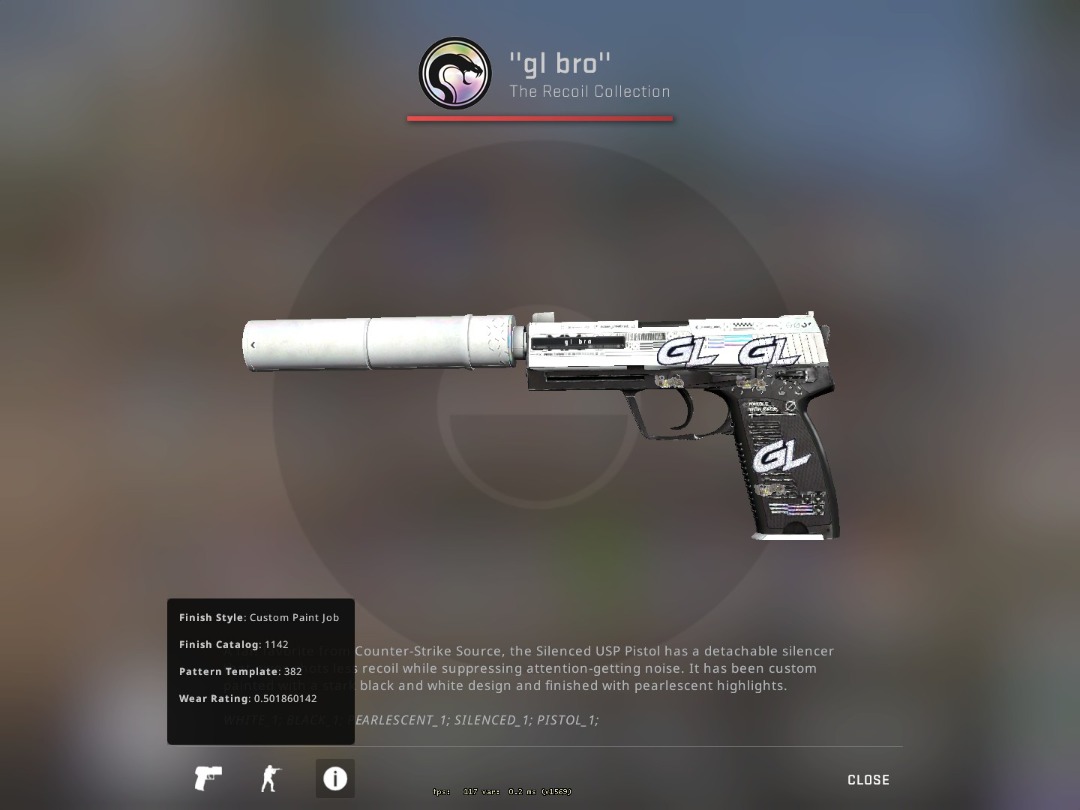 CSGO USP Printstream, Video Gaming, Gaming Accessories, InGame