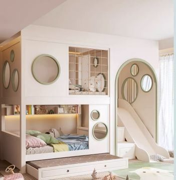 Bunk bed with secret hideout sale