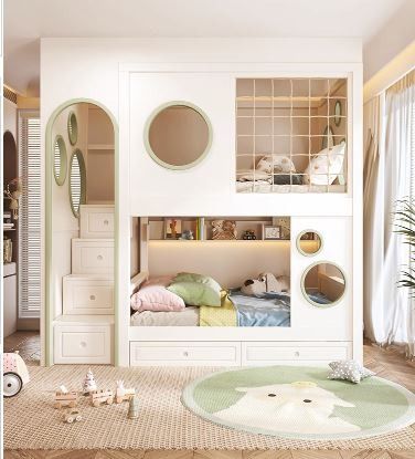 Custom bunk bed bunk bed children boy secret base upper and lower