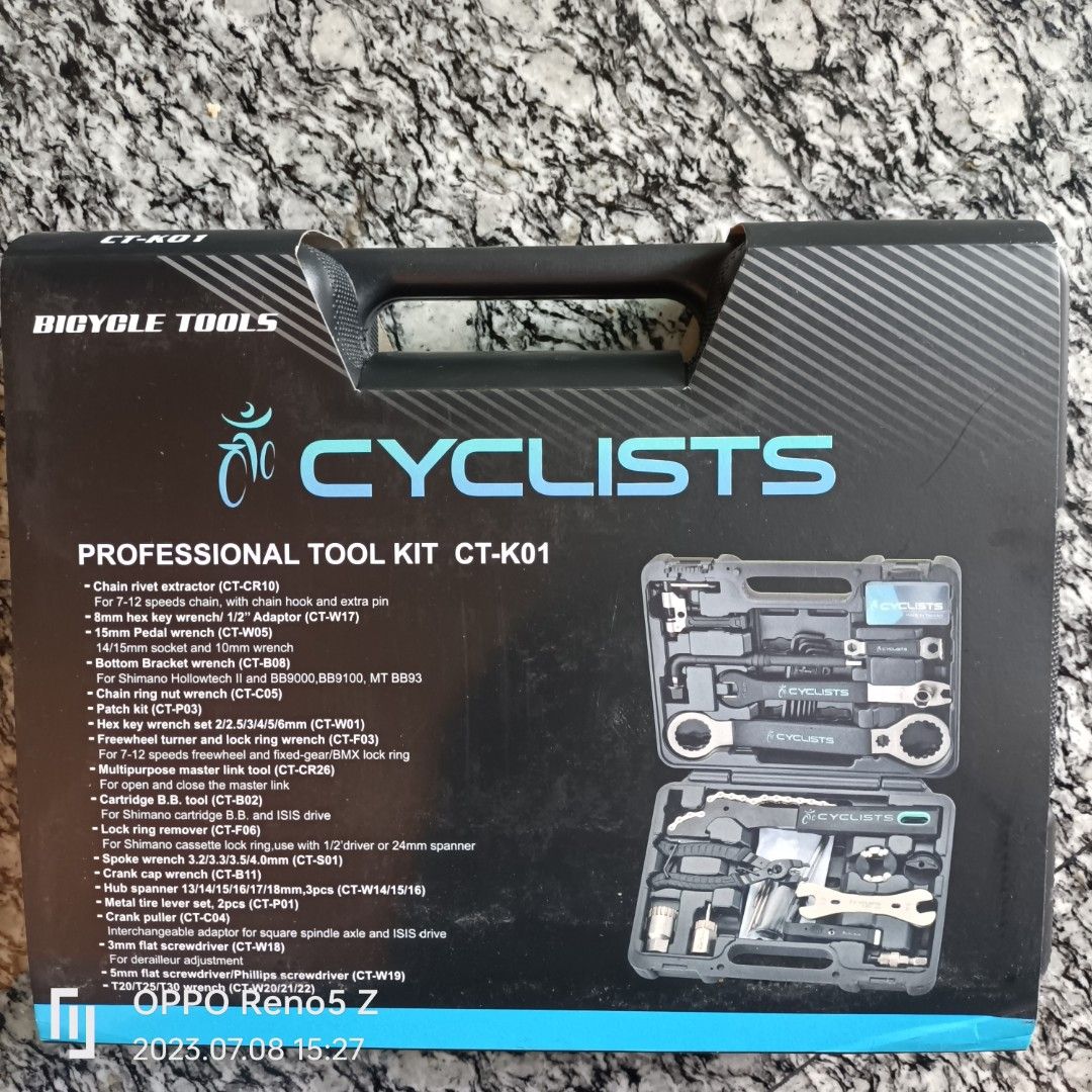 Cyclists professional tool kit CT K01, Sports Equipment, Bicycles