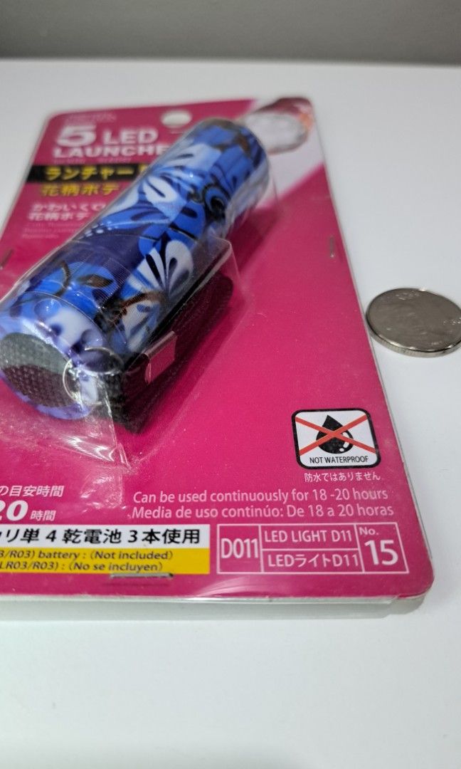 Daiso Japan Mini LED Flashlight, Furniture & Home Living, Lighting