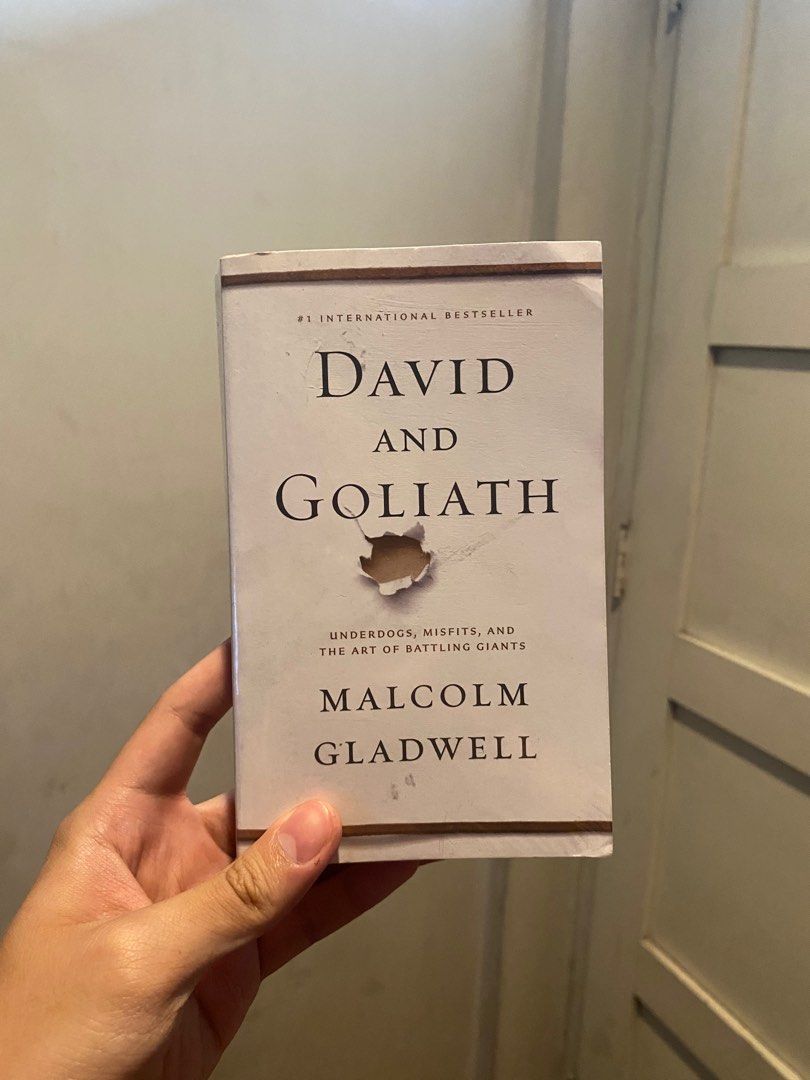 David and Goliath by Malcolm Gladwell (Category: Storybooks) located in Pasay City. Submitted by juno_raph (Listing ID 1241849236, Image 1). Description: David and Golitath by Malcolm Gladwell Self-help book Condition: obvious aging on the pages but no tears or markings; plastic wrapped covers Price: 200 Negotiable Feel free to pm any question/s.