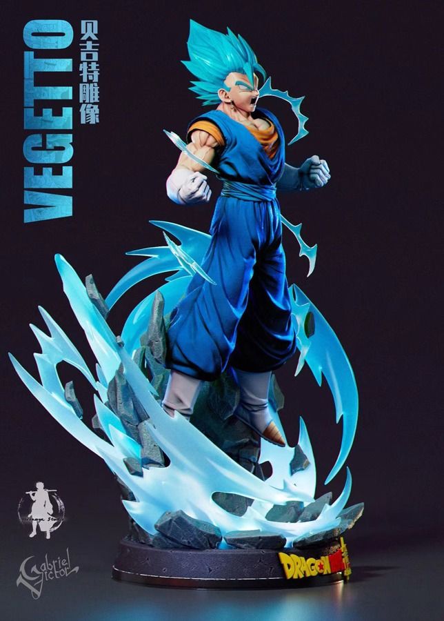 Figurine Dragon Ball Z Vegetto 30cm - 2 Têtes, Statue GK, Ornement PVC 2023