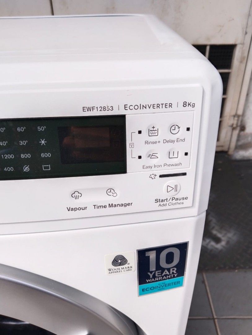 ELECTROLUX INVERTER FRONT load washing machine 8 kg, TV & Home