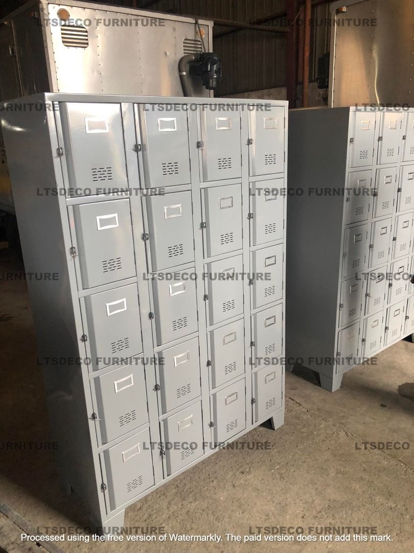 EMPLOYEE PERSONAL LOCKER/ 18 COMPARTMENT STEEL KEY RACK LOCKER METAL ...