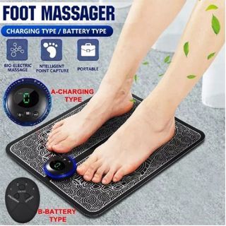 EMS Foot Massager Muscle Relaxation Stimulator Therapy Device Adjustable Strong Intensity
