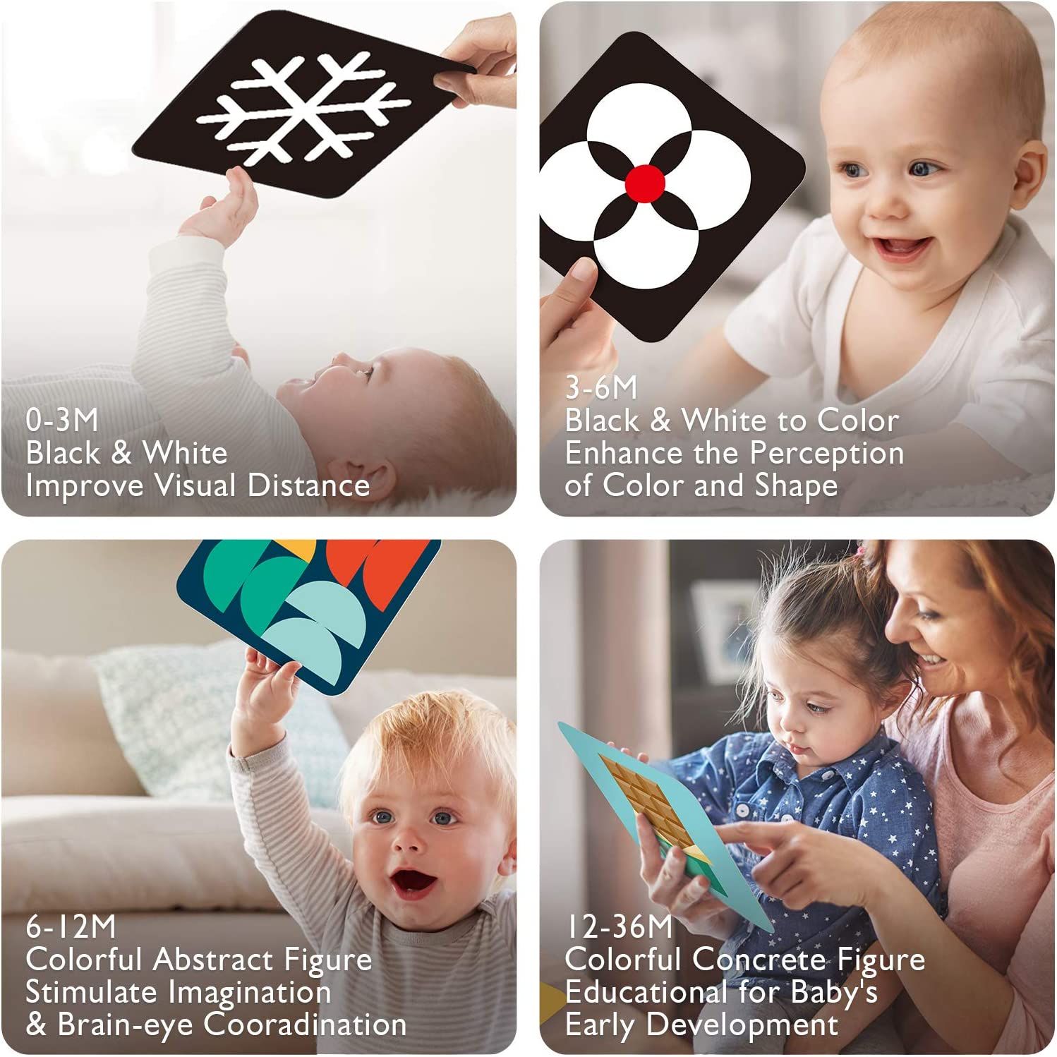 Flash Cards Baby Visual Stimulation