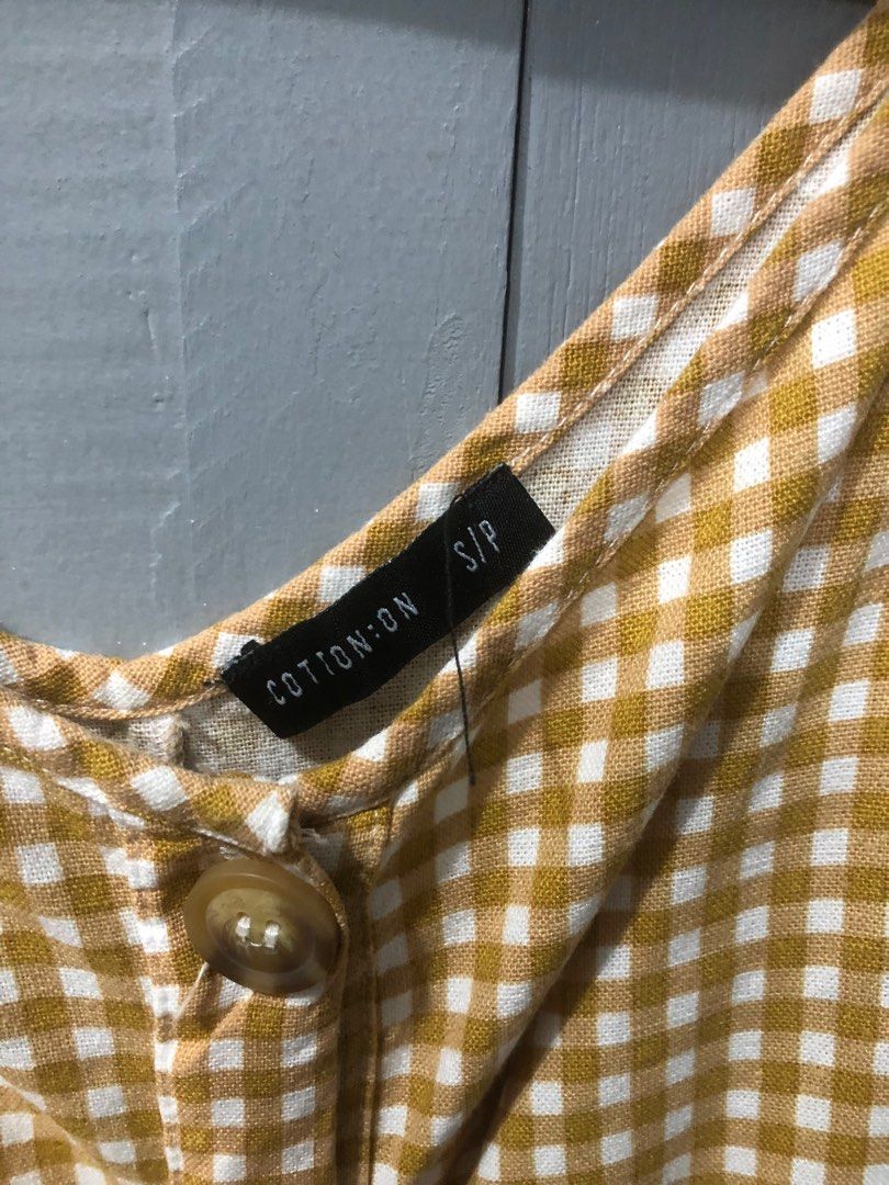 Cotton On Gingham Yellow Dress (Category: Dresses) located in Manila. Submitted by Joymee (Listing ID 1241902041, Image 2). Description: Cute summer dress! .