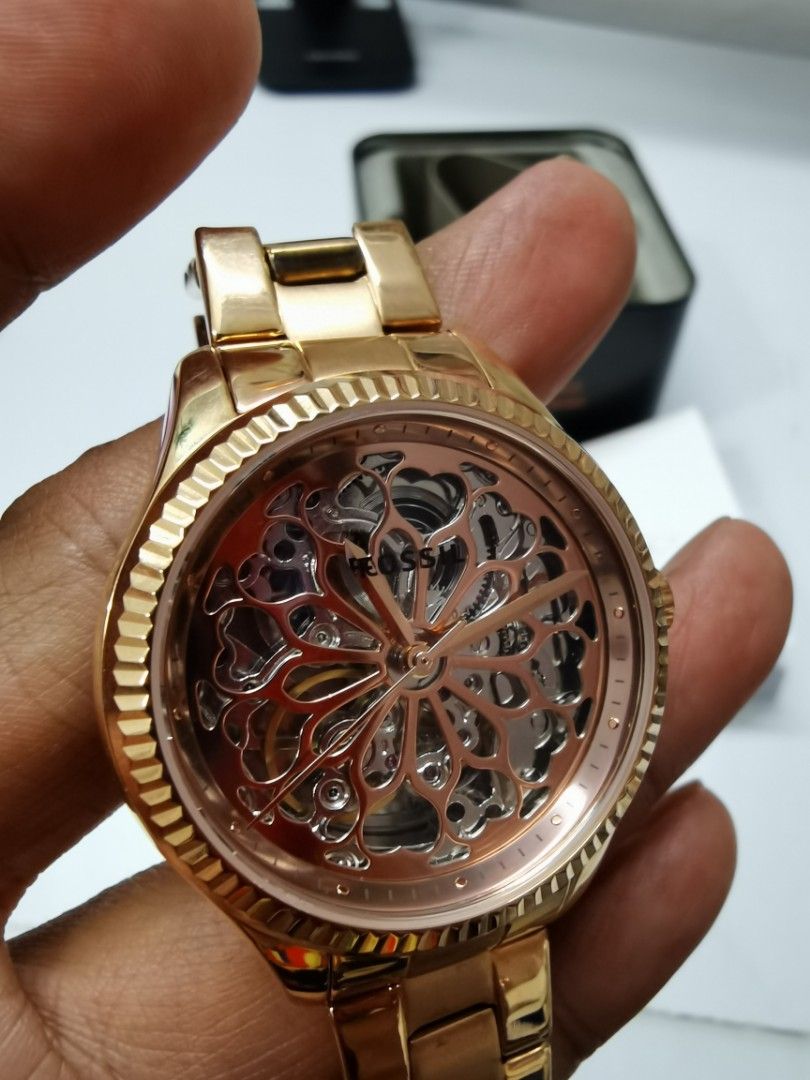 Jam fossil rose gold top