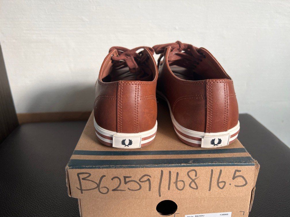 Fred perry discount kingston leather tan