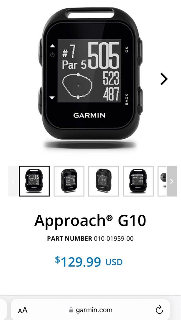 Garmin G10 golf watch 41000 golf course preloaded Mobile Phones