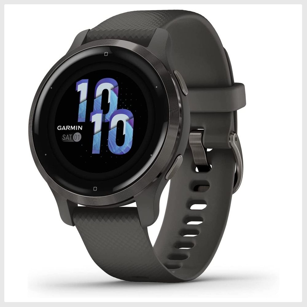 Garmin Venu 2S, Smaller-sized GPS Smartwatch with Advanced Health  Monitoring and Fitness Features, Slate Bezel with Graphite Case and  Silicone Band (Venu 2s) (Slate Bezel with Graphite Case and Silicone Band),  Mobile