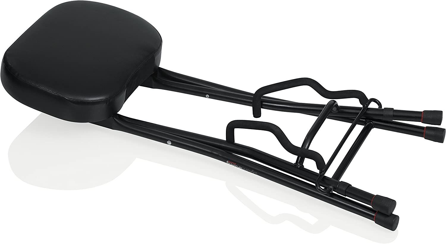 Gator Frameworks Guitar Seat with Padded Cushion, Ergonomic Backrest